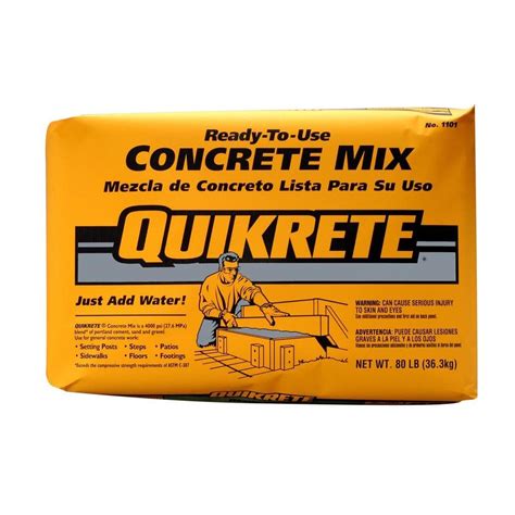 home depot concrete prices